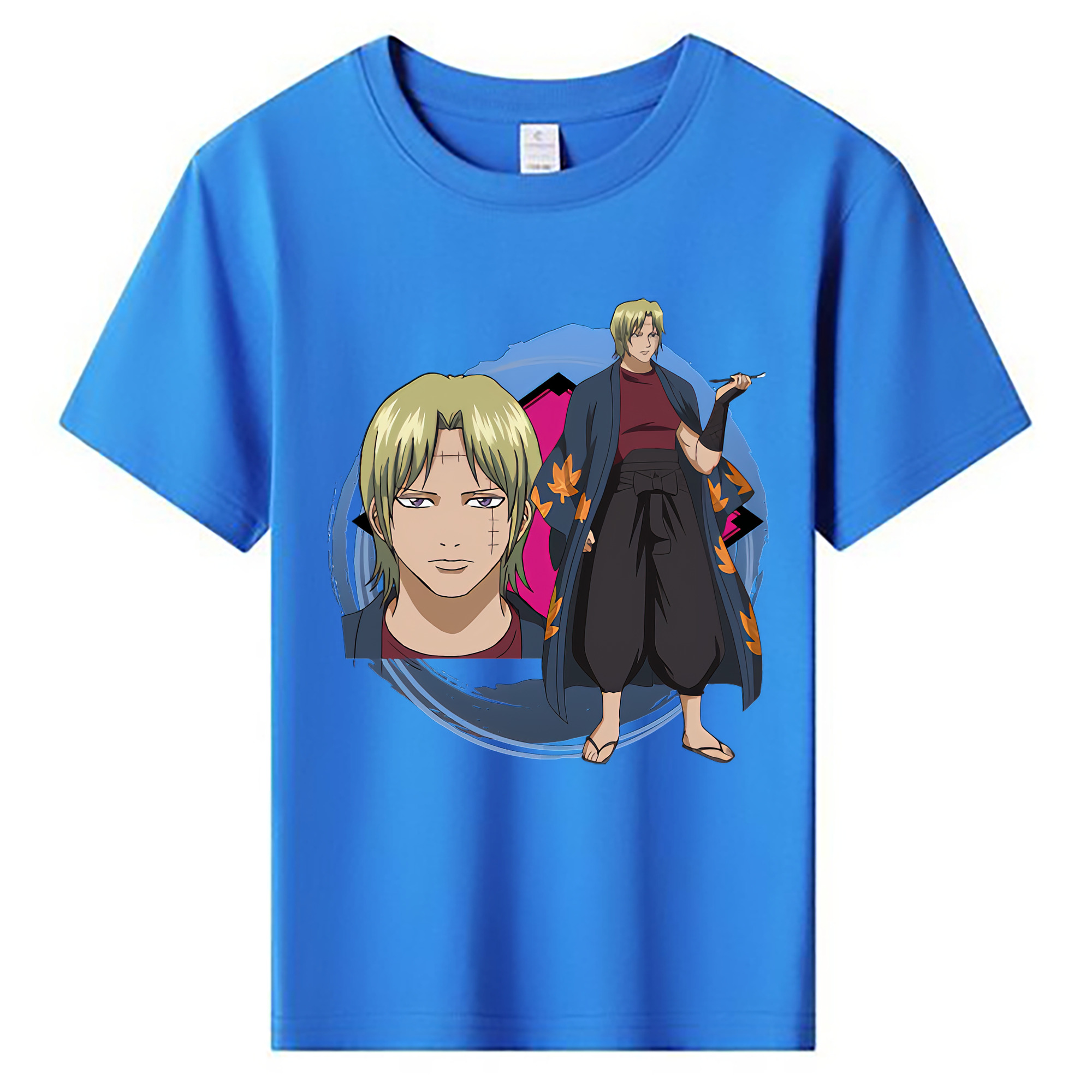 （画像用） ぎんたま 坂田銀時（さかたぎんとき） 神楽 志村新八（しむら しんぱち） GINTAMA Sakata Gintoki Kagura Shimura Shinpachi 綿100％キッズTシャツ（フロントプリント）